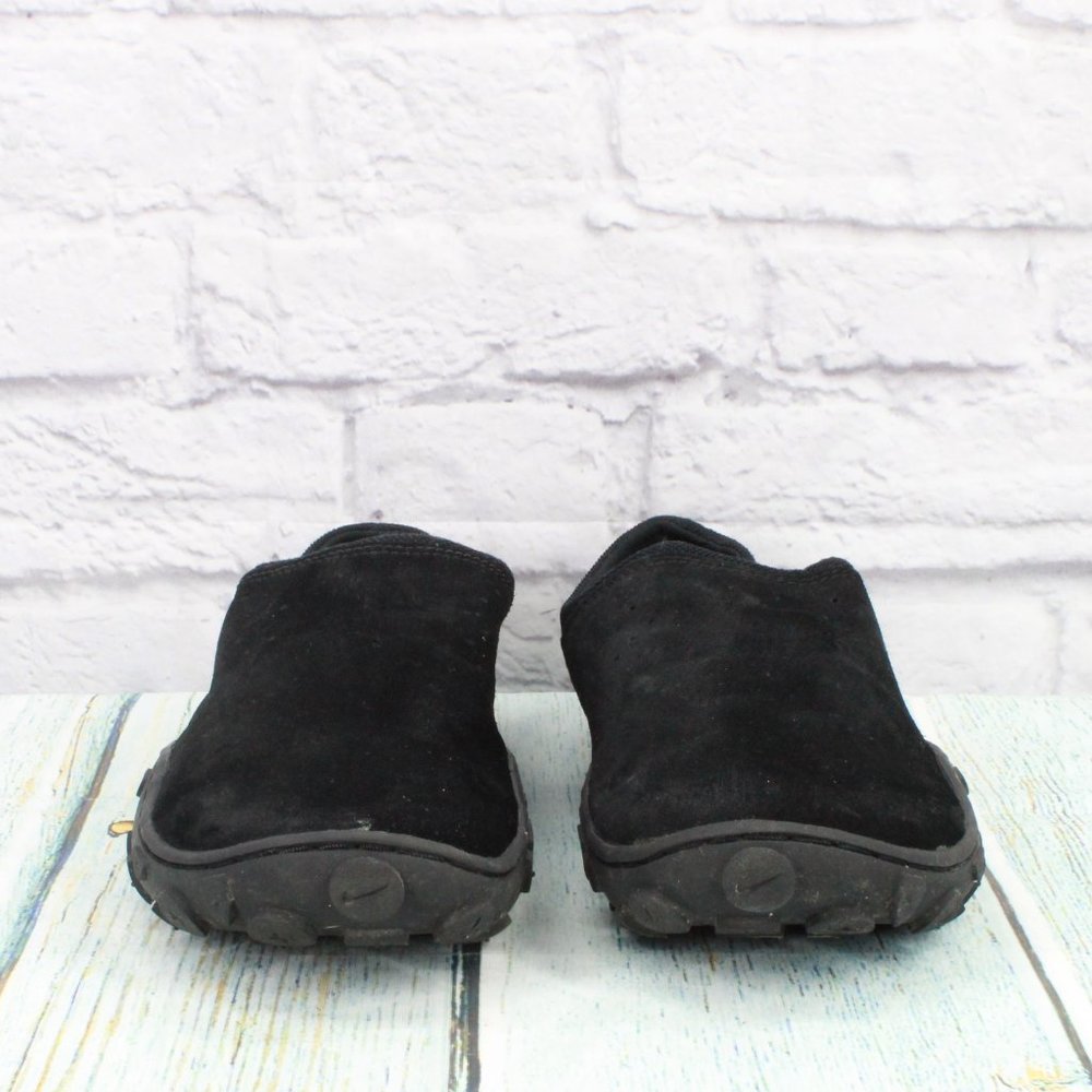 *Unbranded Black Suede Slip On Loafers Clogs Casual Shoes Size 10 - Picture 4 of 9